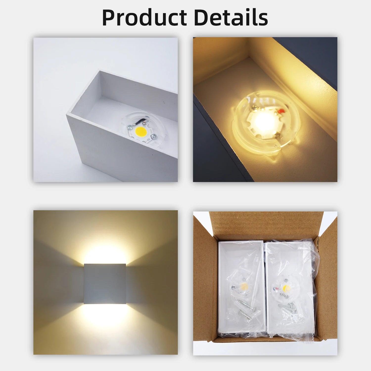 Luminarias de parede LED 6W modernas para interiores