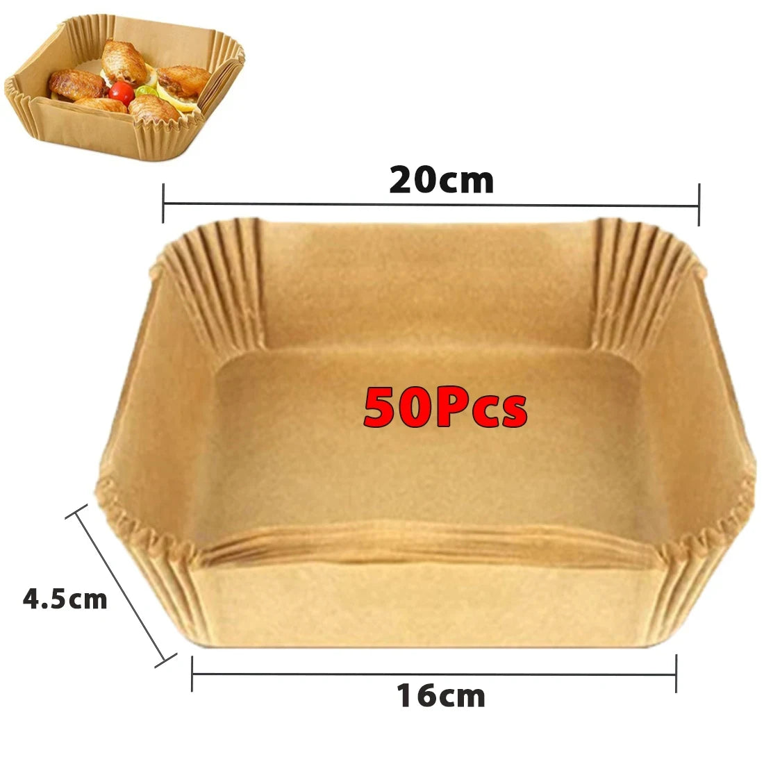 Papéis de cozimento antiaderentes Airfryer