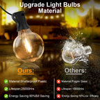 Luzes de cordão LED solares
