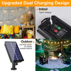 Luzes de cordão LED solares