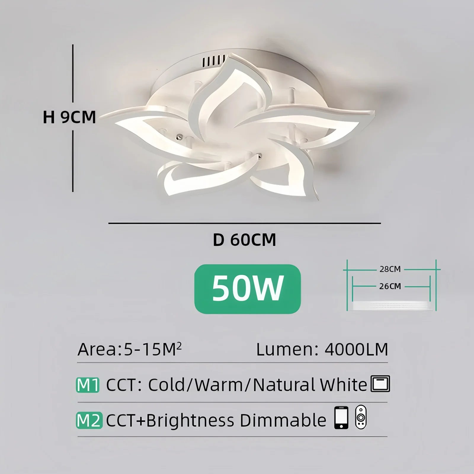Lustre de teto LED de luxo