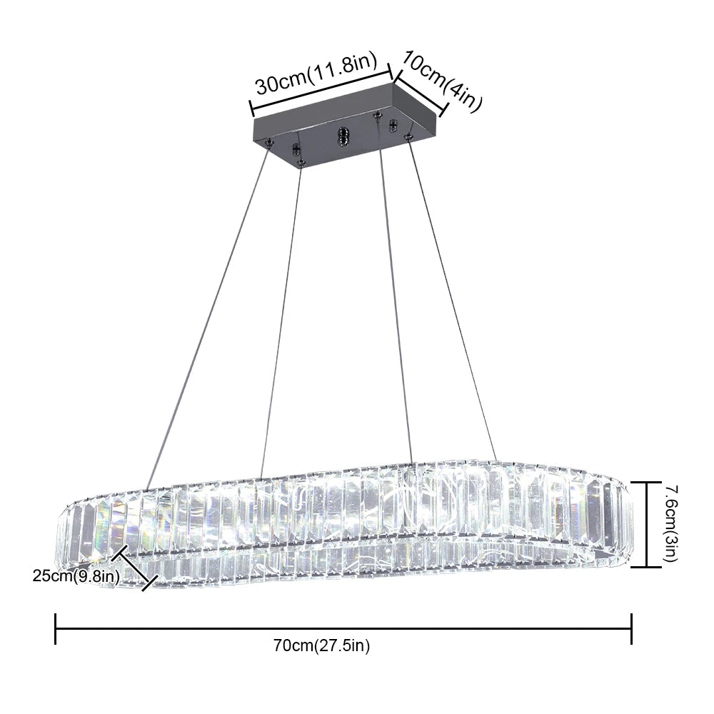 Lustre de teto LED VETRULUS