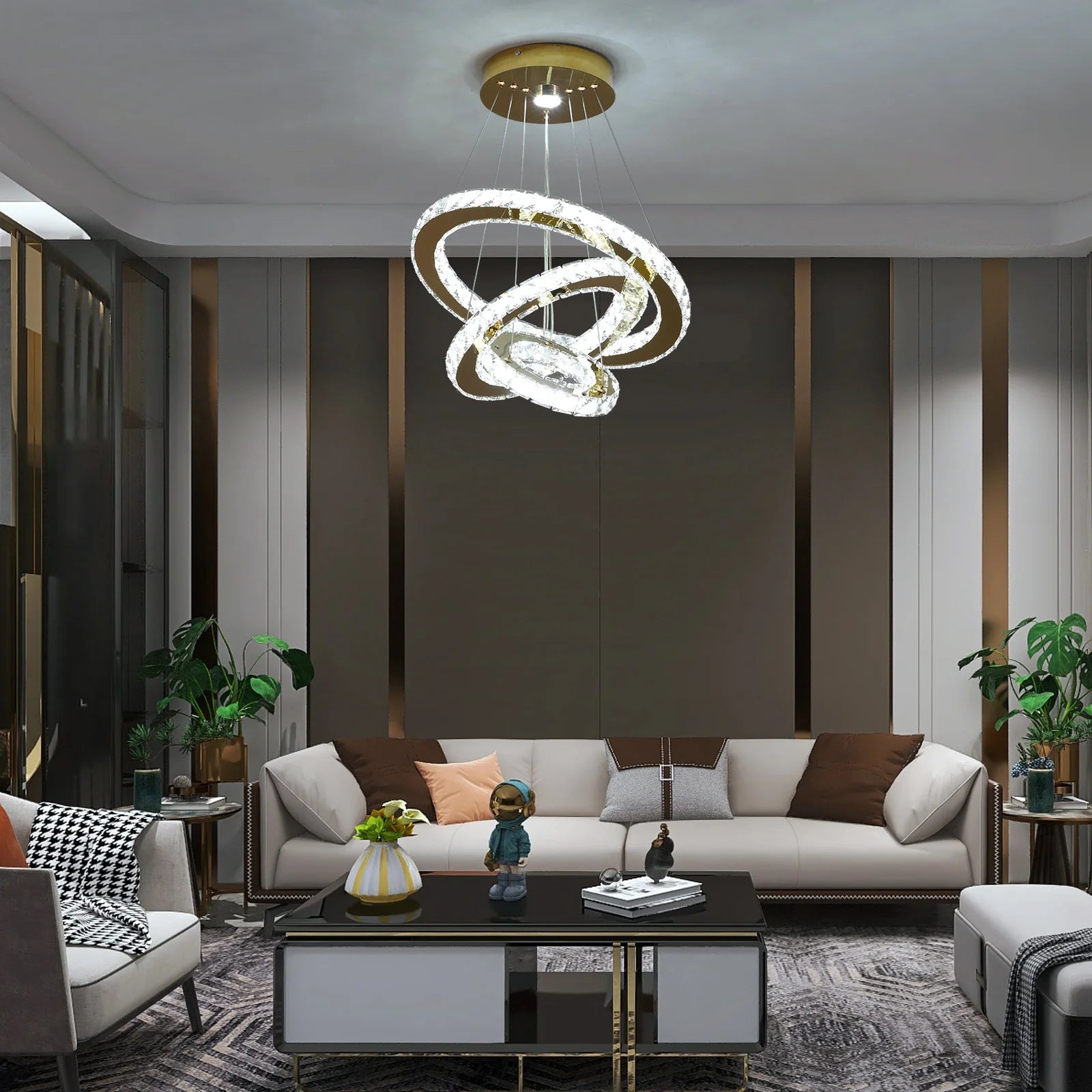 Lustre de cristal frances de luxo