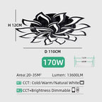 Lustre de teto LED de luxo