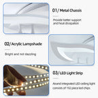 Lustre de teto LED de luxo