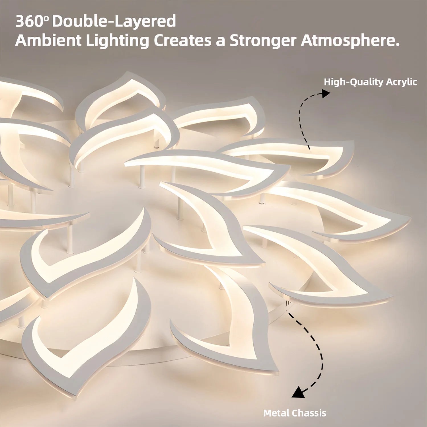 Lustre de teto LED de luxo