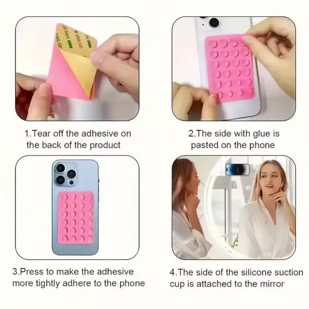 Suporte de Telefone Multifuncional com Adesivo Forte